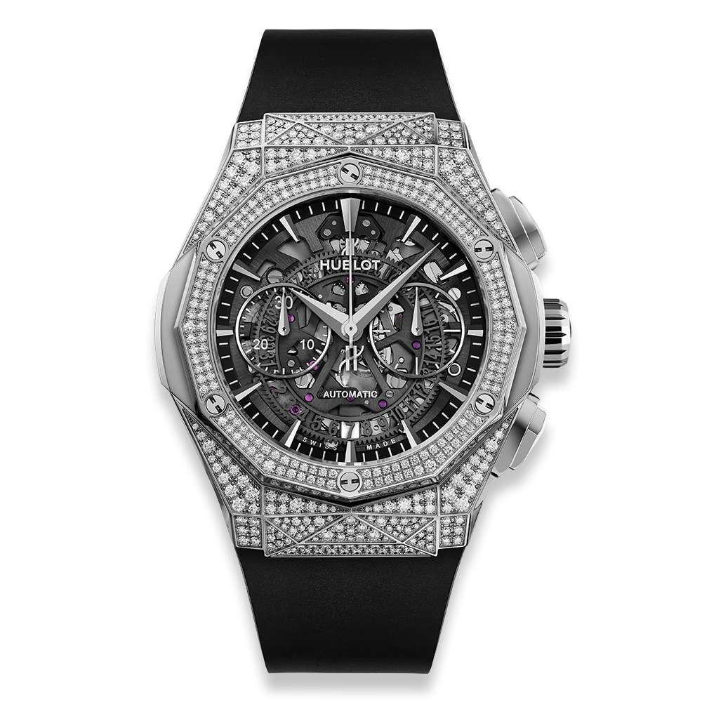 Replica Hublot Classic Fusion Aerofusion Chronograph Orlinski Titanium Pavé