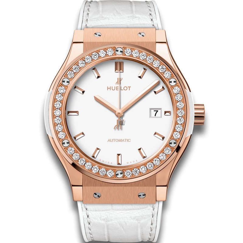 Hublot Classic Fusion King Gold White Diamonds 542.OE.2080.LR.1204 Replica