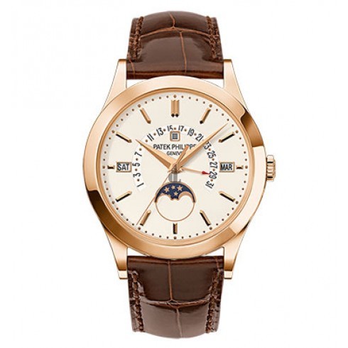 Patek Philippe Grand Complications Silvery Opaline Dial 18K Rose Gold 5496R-001