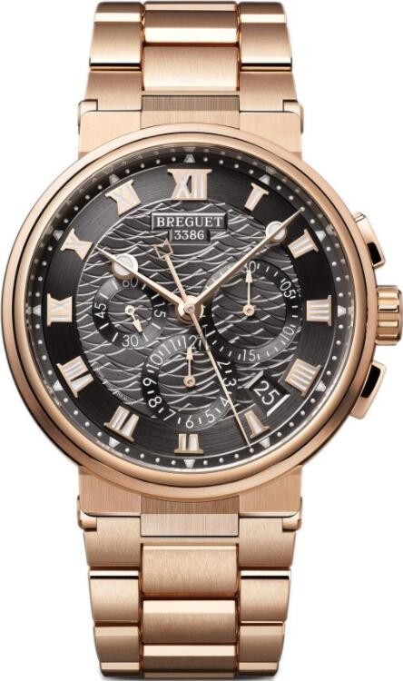fake Breguet Marine Chronograph 18K Rose Gold 5527BR/G3/RW0