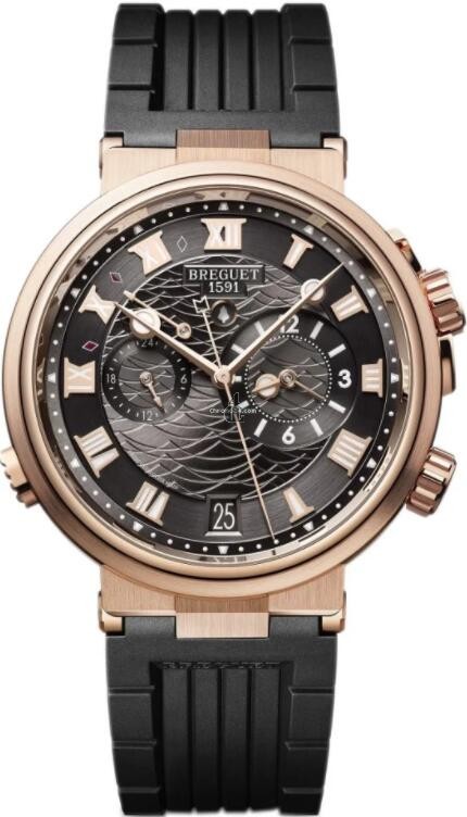 fake Breguet Marine Alarme Musicale 18K Rose Gold Men's 5547BR/G3/5ZU