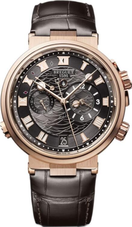 fake Breguet Marine Alarme Musicale 18K Rose Gold 5547BR/G3/9ZU