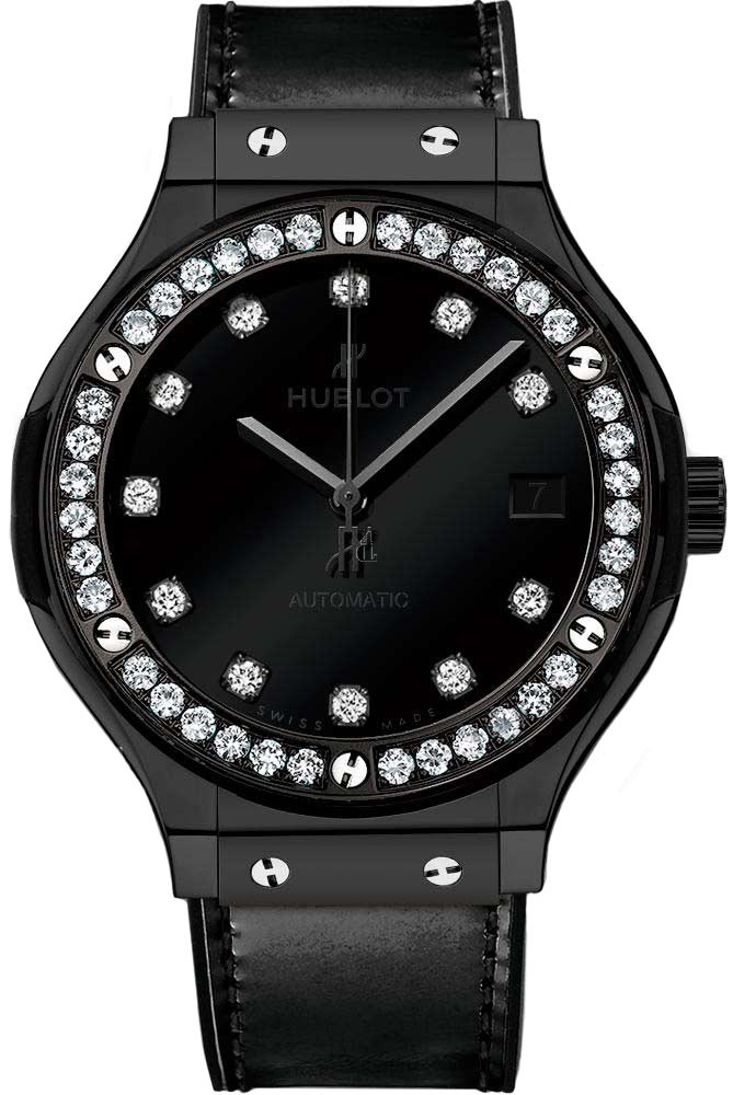 Hublot Classic Fusion Shiny Ceramic Diamonds 565.CX.1210.VR.1204 Replica