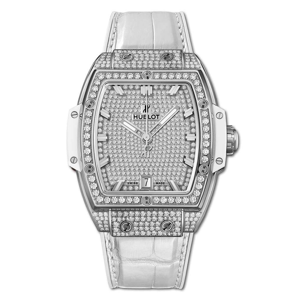 Replica Hublot Spirit Of Big Bang Titanium White Full Pavé