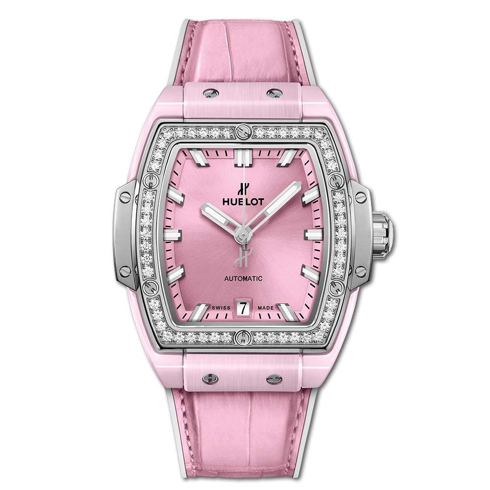 Replica Hublot Spirit Of Big Bang Pink Ceramic Titanium Diamonds