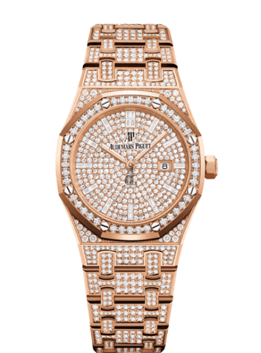 Replica Audemars Piguet Royal Oak 33 Quartz Pink Gold/Diamond/Silver/Bracelet 67652OR.ZZ.1265OR.01