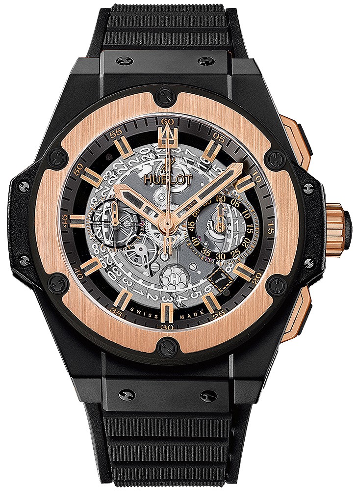 Hublot King Power Unico Ceramic King Gold Mens Watch 701.CO.0180.RX replica.