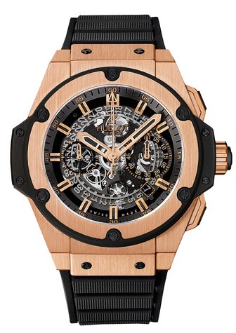Hublot King Power Unico King Gold Chronograph 701.OX.0180.RX replica.