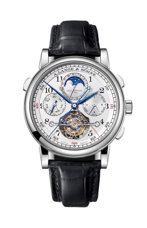 A. Lange & Sohne 706.025 Tourbograph Perpetual 'Pour le Mérite' Platinum  Silver