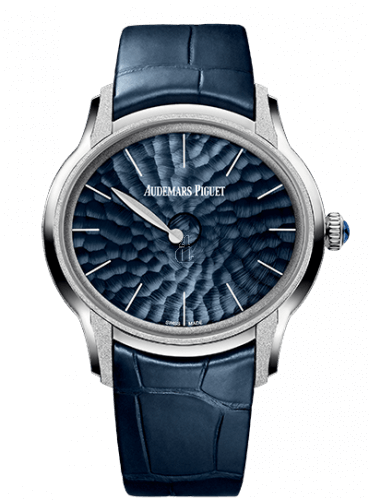 Replica Audemars Piguet Millenary Frosted Gold Philosophique White Gold/Blue 77266BC.GG.A326CR.01