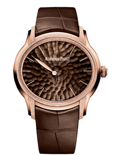 Replica Audemars Piguet Millenary Frosted Gold Philosophique Pink Gold/Brown 77266OR.GG.A823CR.01