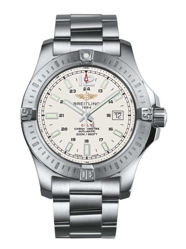 Breitling Colt 44 Automatic Silver Dial Steel Band Men's Watch replica