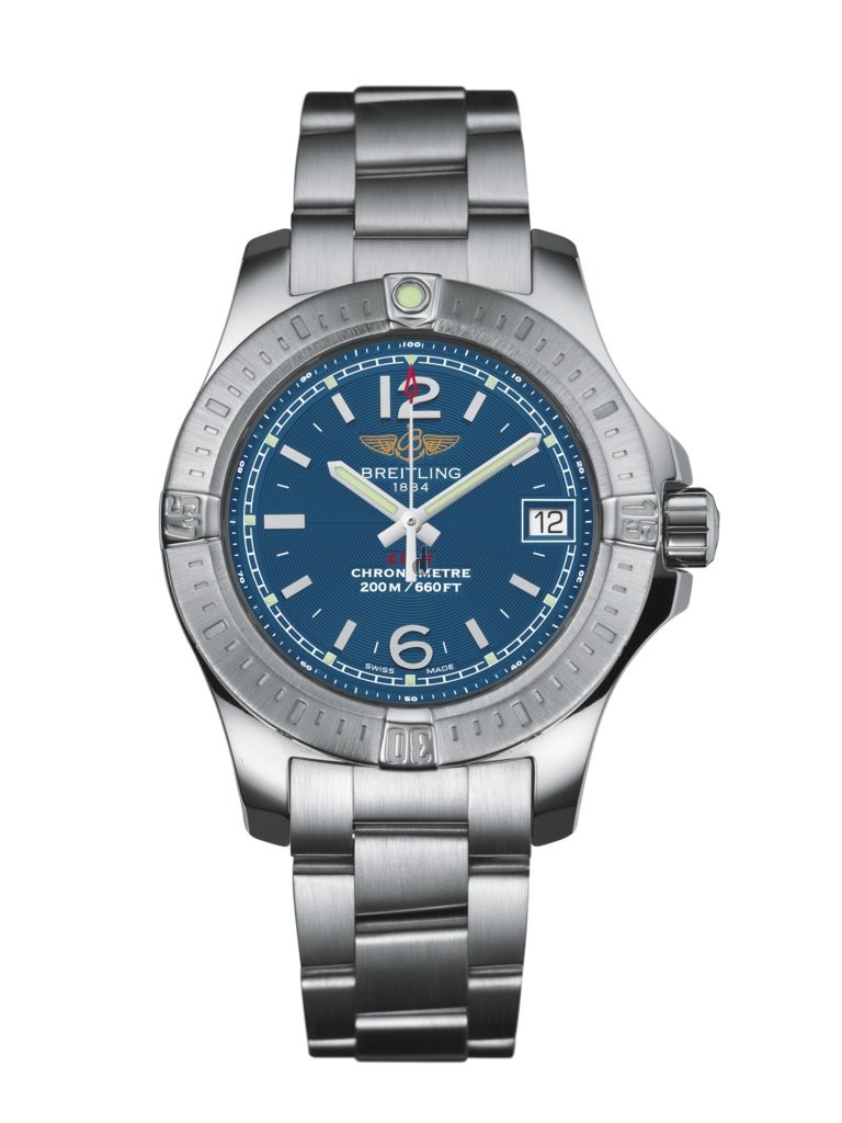 Breitling Colt 33 Quartz Blue Dial Steel Women's Watch A7738811/C908-175A replica