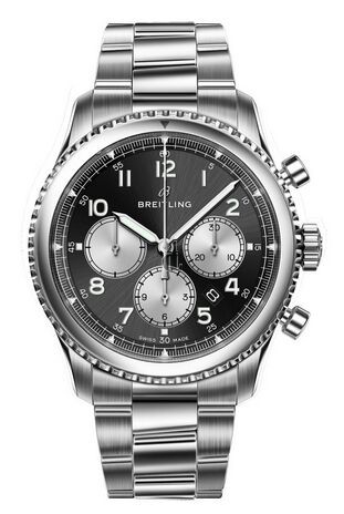 Breitling Navitimer 8 B01 Black Dial and Steel Bracelet AB0117131B1A1