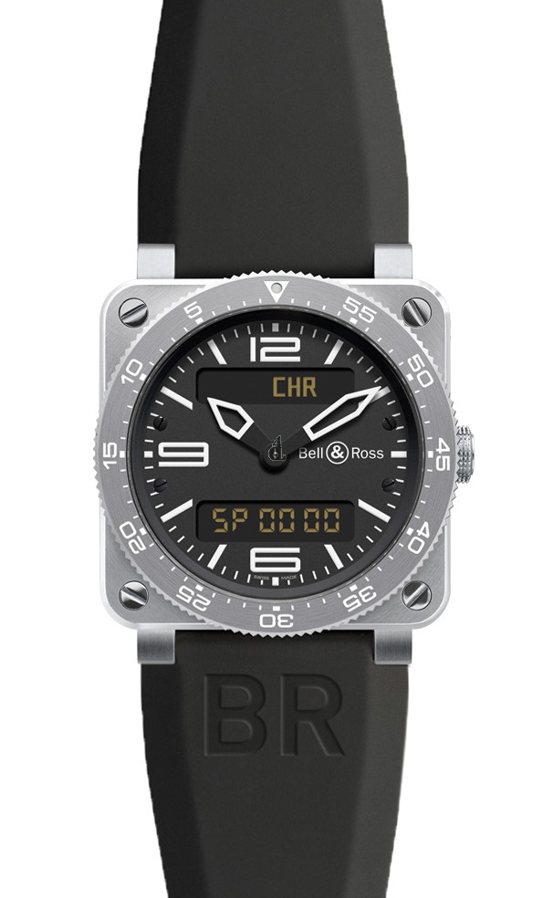 Type Aviation Steel Bell & Ross Type Aviation Quartz 42mm Mens Watch BR 03 TYPE AVIATION STEEL fake