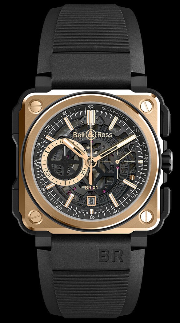 Bell & Ross BR-X1 ROSE GOLD & CERAMIC Replica watch