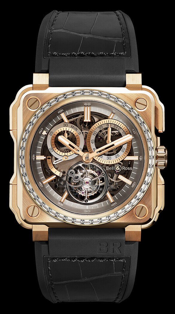 Bell & Ross BR-X1 TOURBILLON ROSE GOLD DIAMONDS Replica watch