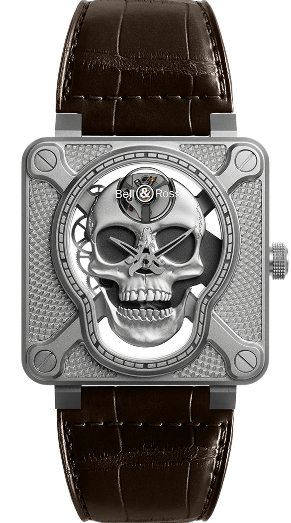 Replica Bell & Ross Instruments BR01-SKULL-O-SK-ST
