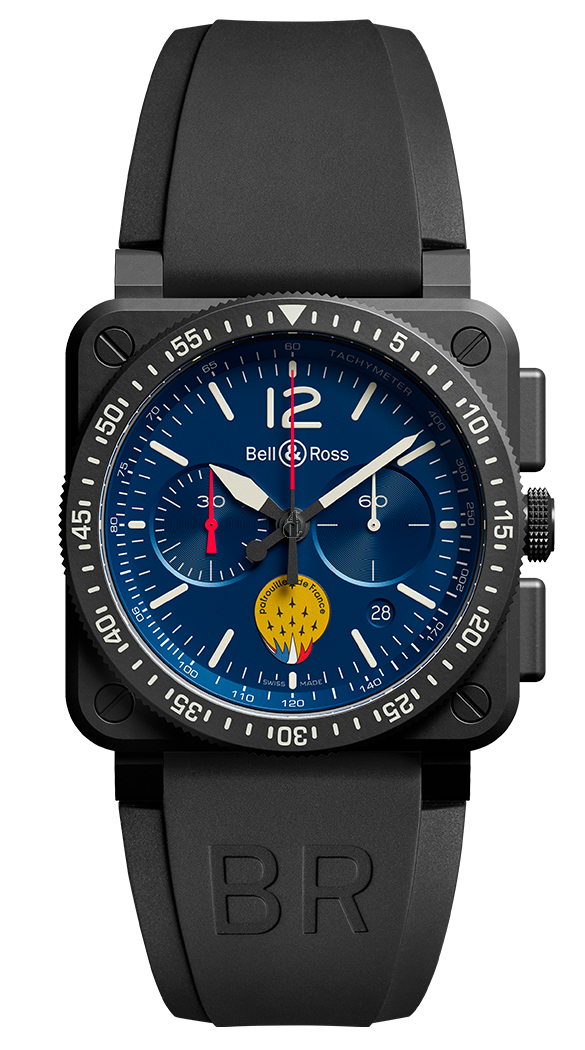 fake Bell & Ross BR 03-94 Patrouille de France Blue Dial BR0394-PAF1-CE-SRB