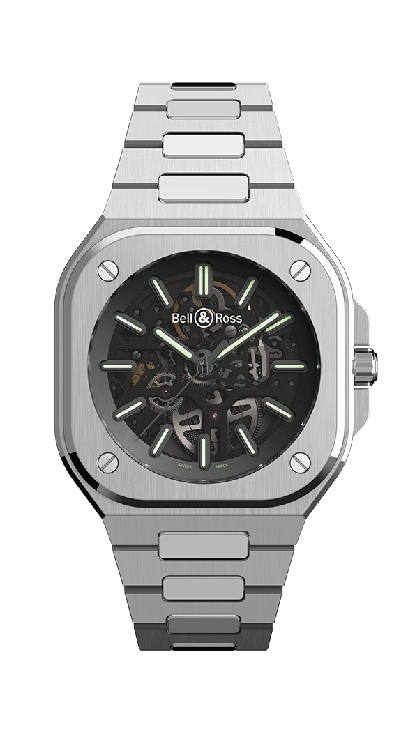 fake Bell & Ross Br 05 Skeleton Nightlum 40mm BR05A-BL-SK-ST