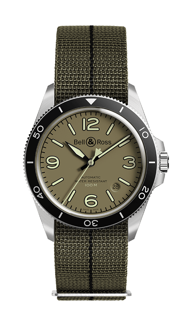 Replica Bell & Ross Vintage BR V2-92 MILITARY GREEN