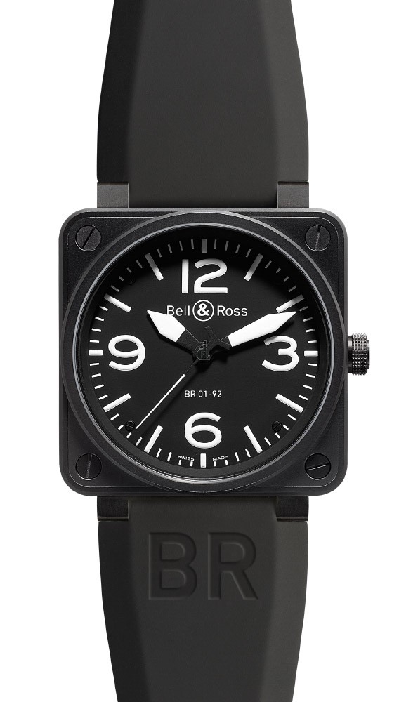 Carbon Bell & Ross Automatic 46mm Mens Watch BR 01-92 CARBON fake