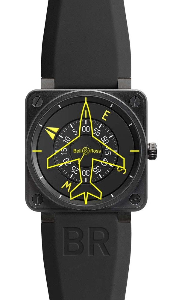 Heading Indicator Bell & Ross Flight Intruments Mens Watch BR 01-92 HEADING INDICATOR fake