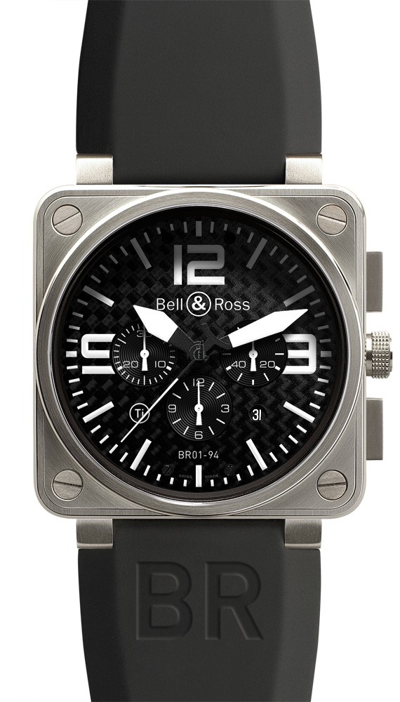 Titanium Bell & Ross Chronograph 46mm Mens Watch BR 01-94 TITANIUM fake