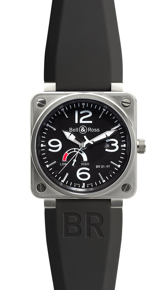 Reserve de Marche Bell & Ross Power Reserve 46mm Mens Watch BR 01-97 RESERVE DE MARCHE fake