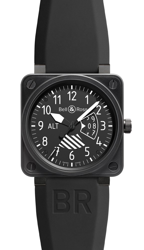 Altimeter Bell & Ross Flight Intruments Mens Watch BR 01 ALTIMETER fake