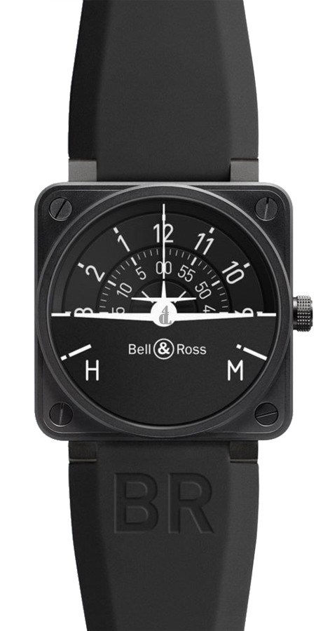 Turn Coordinator Bell & Ross Flight Intruments Mens Watch BR 01 TURN COORDINATOR fake