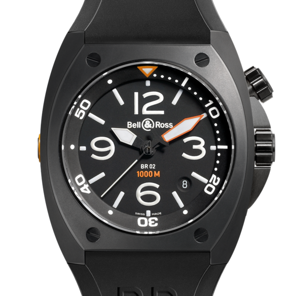 Carbon Gold Bell & Ross Chronograph 44mm Mens Watch BR 02-92 CARBON fake