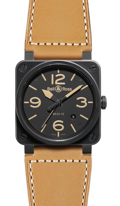 Heritage Bell & Ross Automatic 42mm Mens Watch BR 03-92 HERITAGE fake