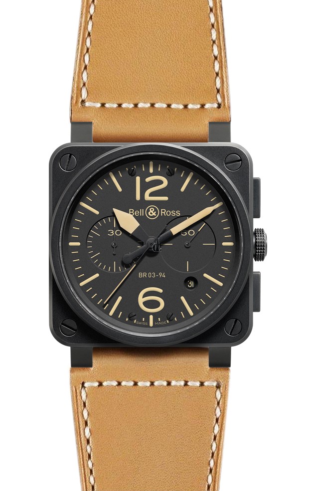 Heritage Bell & Ross Chronograph 42mm Mens Watch BR 03-94 HERITAGE fake