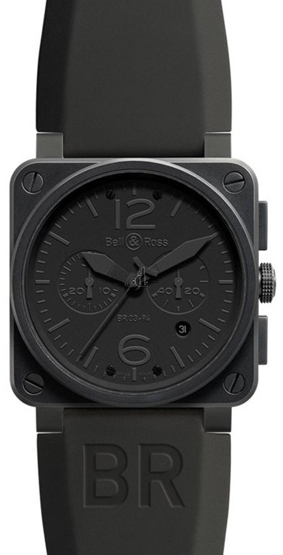 Phantom Bell & Ross Chronograph 42mm Mens Watch BR 03-94 PHANTOM fake