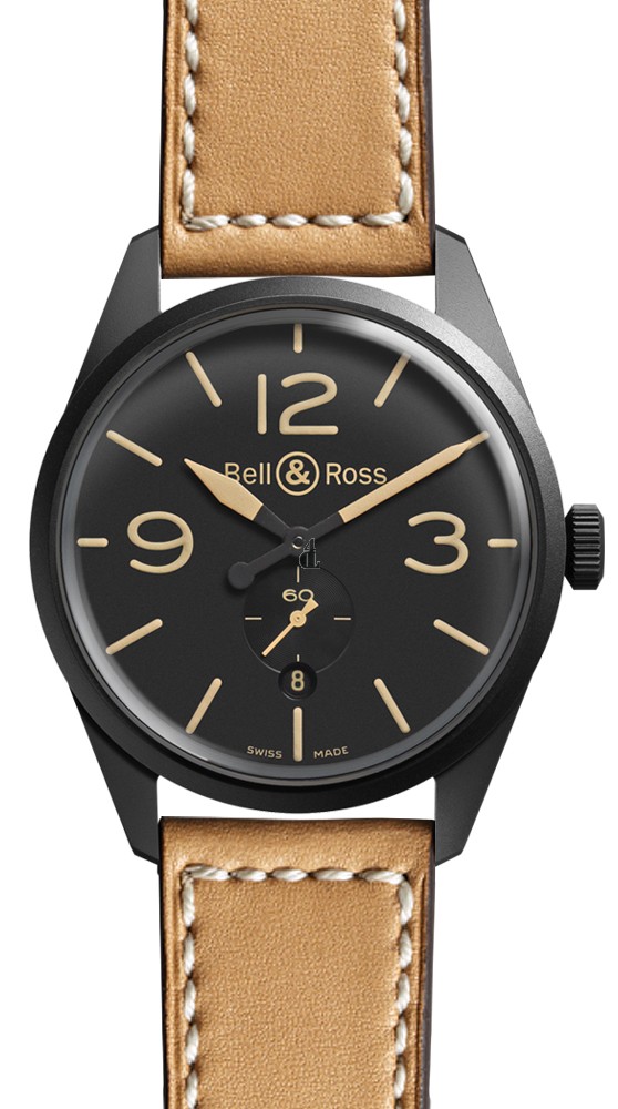 Heritage Bell & Ross BRV 123 Vintage Mens Watch BR 123 HERITAGE fake