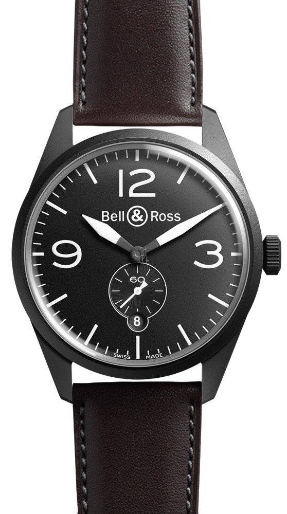 Original Black Carbon Bell & Ross BRV Vintage Mens Watch BR 123 ORIGINAL CARBON fake