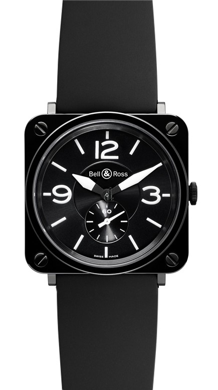 Black Ceramic Bell & Ross Ceramic Quartz 39mm Medium Watch BR S BLACK CERAMIC fake