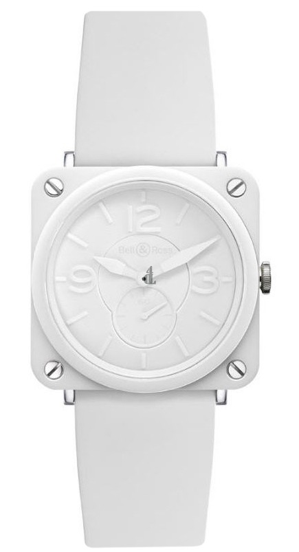 White Ceramic Phantom Bell & Ross Ceramic Quartz 39mm Ladies Watch BR S WHITE CERAMIC PHANTOM fake