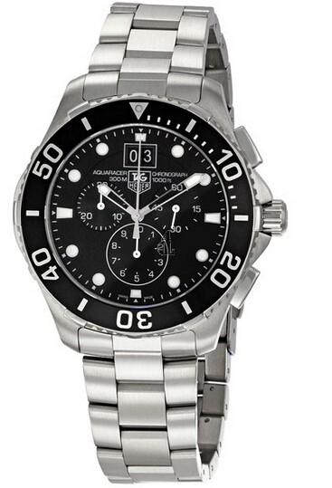 Replica Tag Heuer Aquaracer Grande Date Chronograph 43 mm CAN1010.BA0821