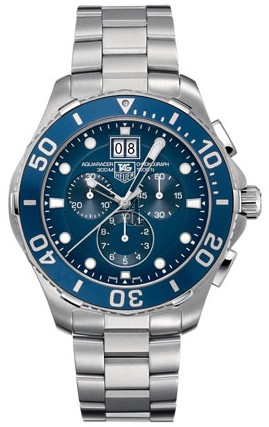Replica Tag Heuer Aquaracer Grande Date Chronograph 43 mm CAN1011.BA0821