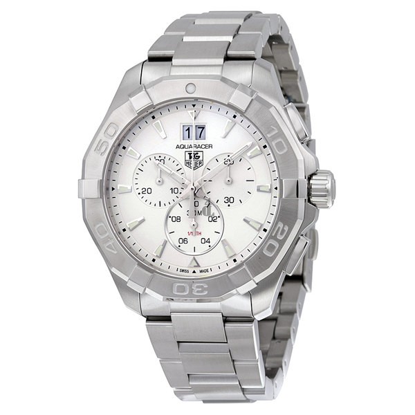 Tag Heuer Aquaracer Chronograph Silver Dial Men's Watch CAY1111.BA0927 fake.