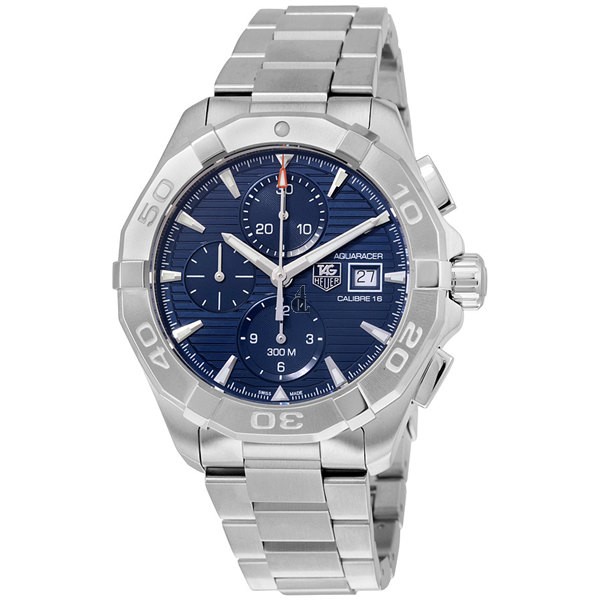 Tag Heuer Aquaracer Automatic Chronograph Blue Dial Stainless Steel Men's Watch CAY2112.BA0927 fake.