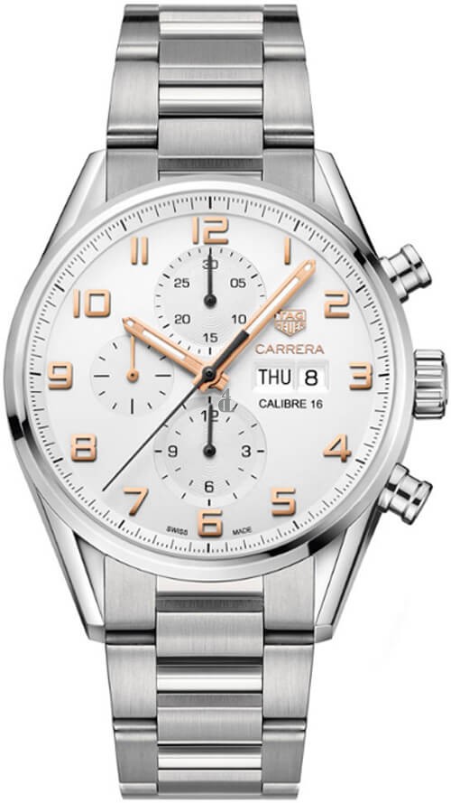 Tag Heuer Carrera Silver Dial Chronograph CV2A1AC.BA0738