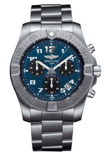 Breitling Mens Chronospace Evo B60 Titanium Blue DialWatch EB601010/C945/152E