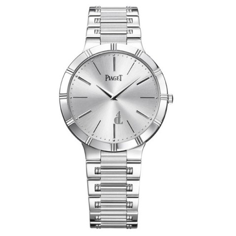 Piaget Dancer Silver Dial 18K White Gold Men's Watch GOA31035 replica