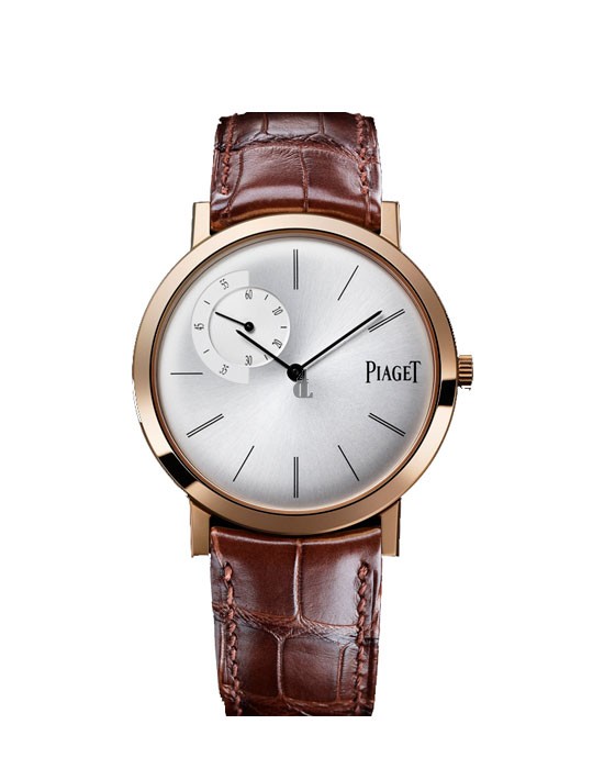 Piaget Altiplano Mechanical Silver Dial Brown Leather Men's Watch G0A34113 replica