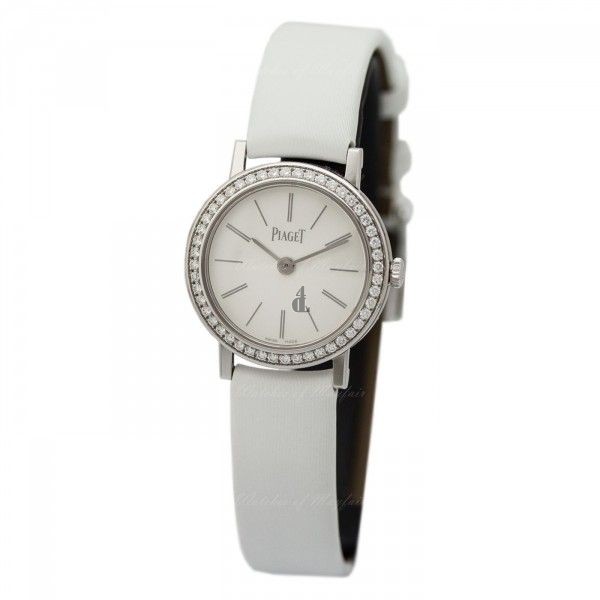 Piaget Altiplano White Dial White Satin Ladies Watch G0A36532 replica