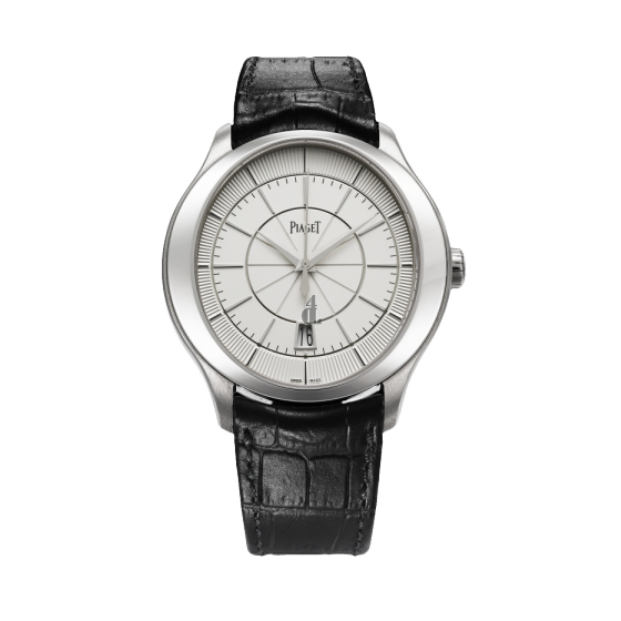 Piaget Gouverneur Silver Dial 18K White Gold Men's GOA38110 G0A38110