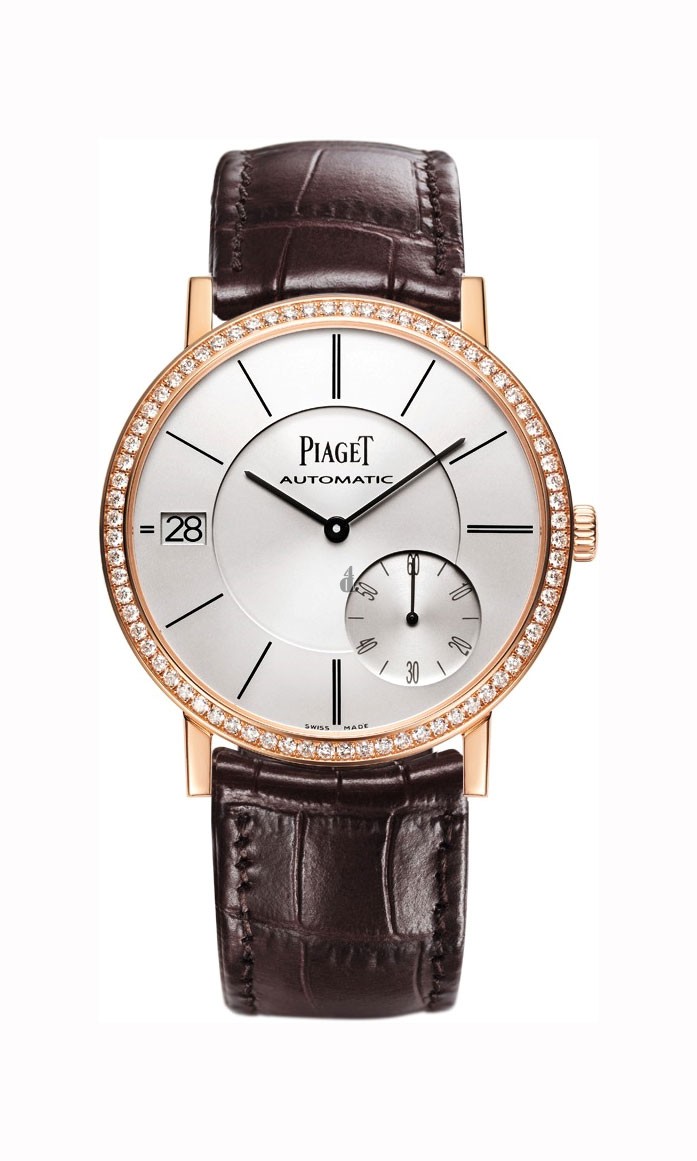 Piaget Altiplano Silver Dial 18K Rose Gold Diamond Men's G0A38139